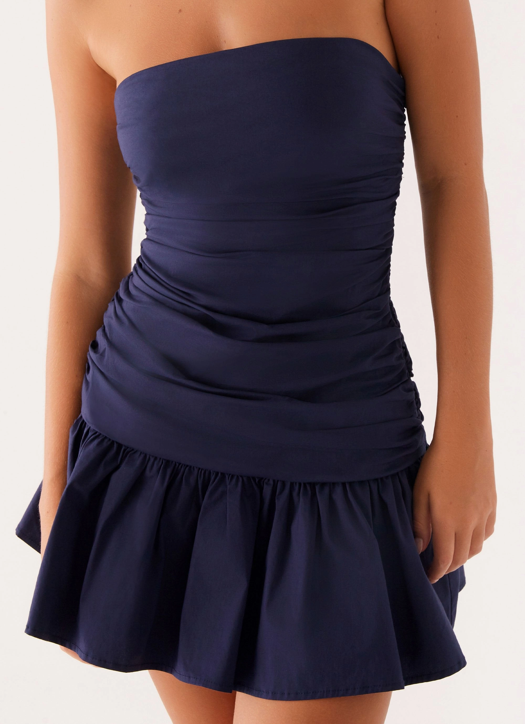 Sophisticated Layers Carmel Mini Dress - Navy