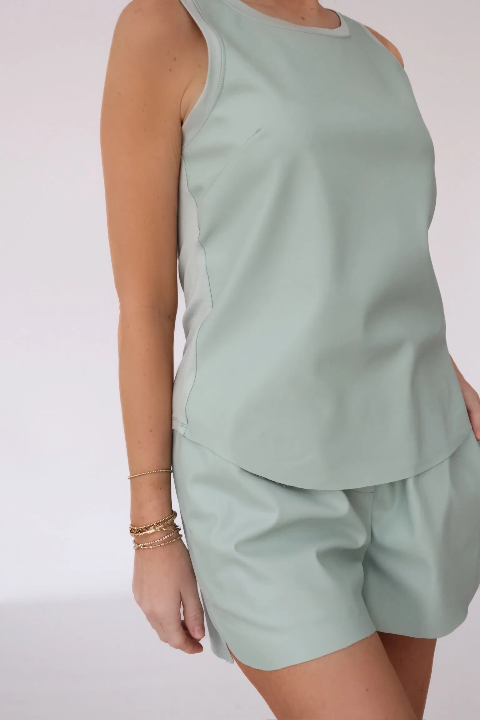 Carmela Vegan Leather Tank (FINAL SALE) OrganicCotton
