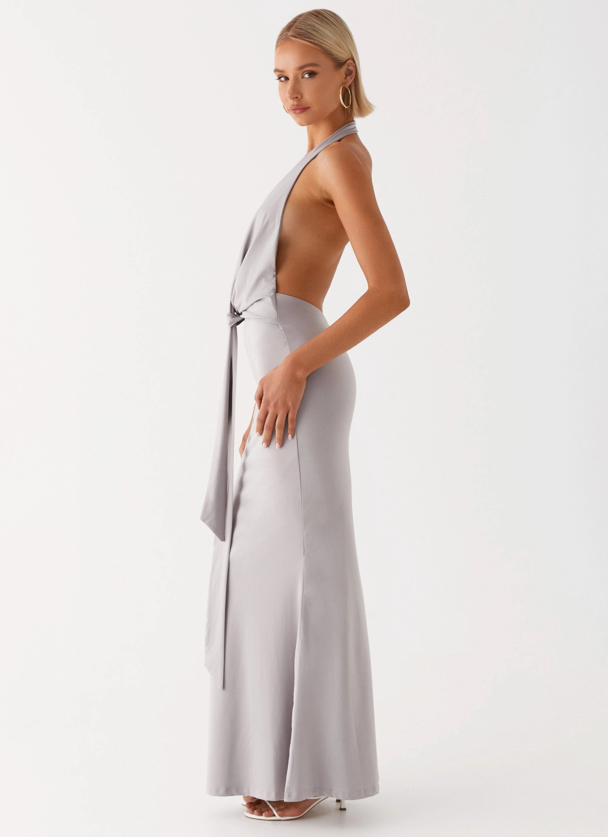 Moment Light Layer Base Carmella Maxi Dress - Grey