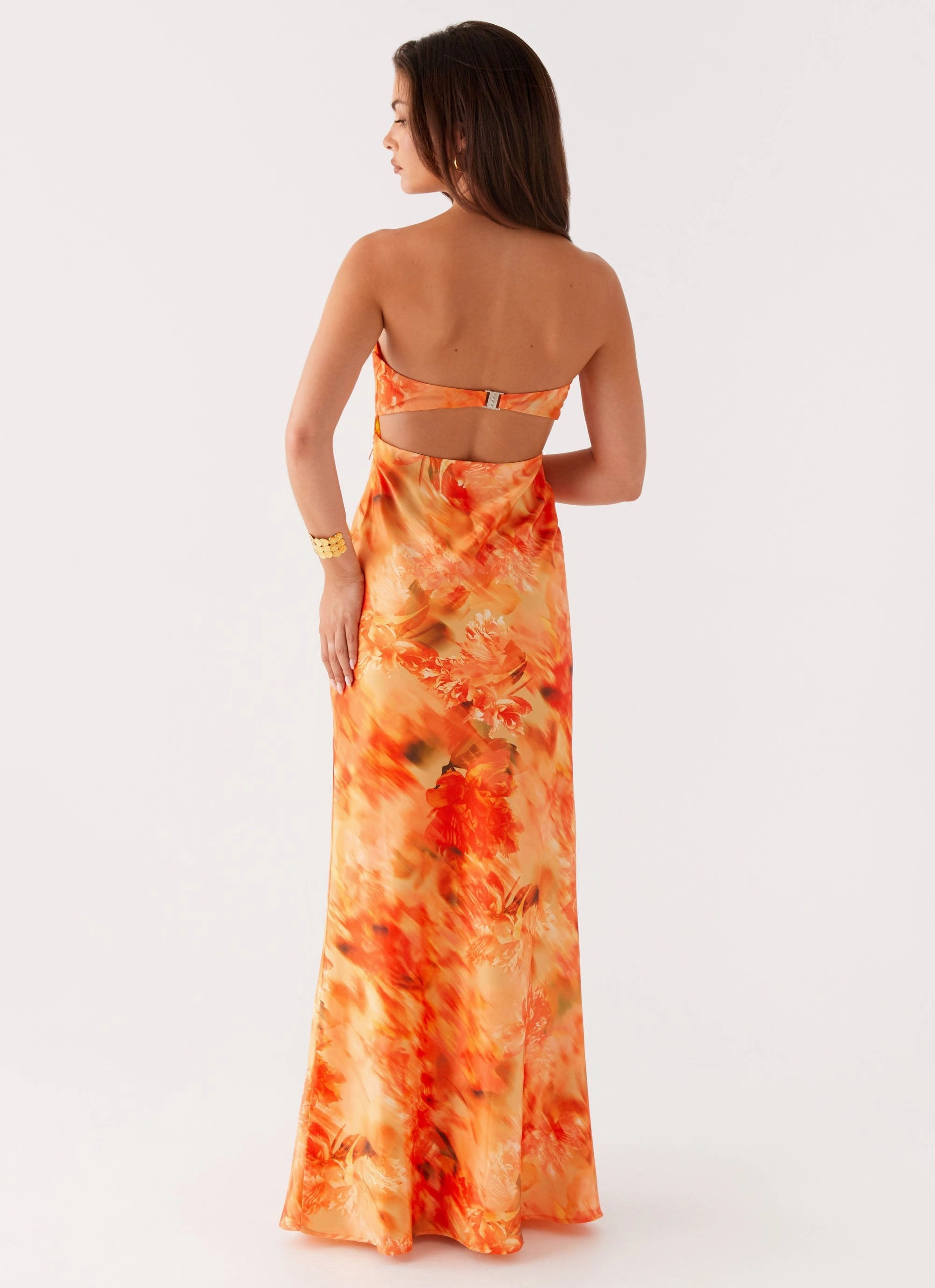 Carmen Maxi Dress - Sunset Floral Date Ready