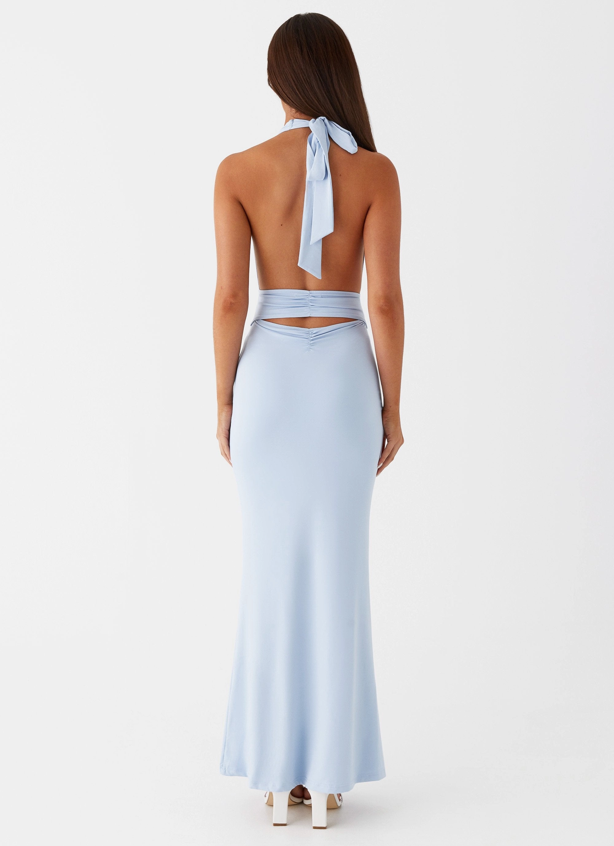 Inner Glow Carolina Twist Maxi Dress - Blue