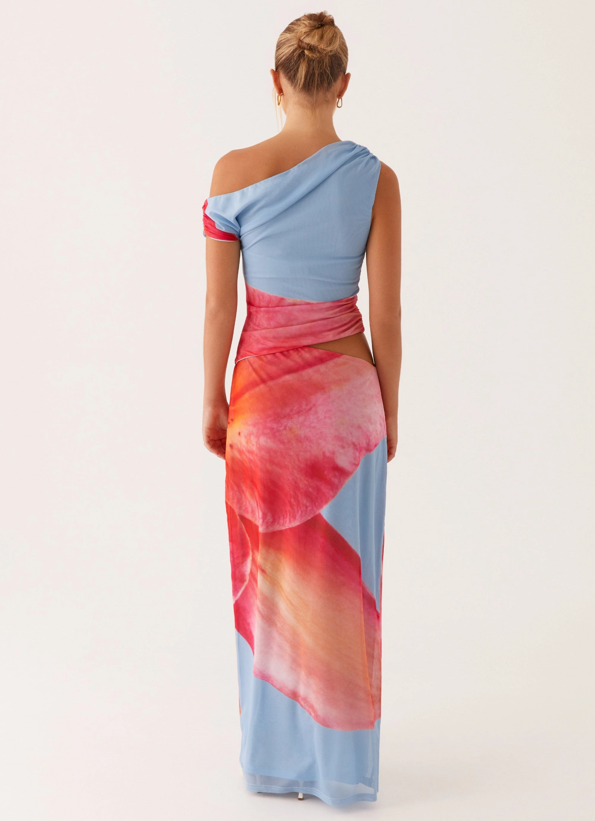 Dreamy Motion Santa Monica Maxi Dress - Blue Floral