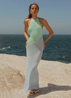 Caspa Crochet Maxi Dress - Multi Active Design