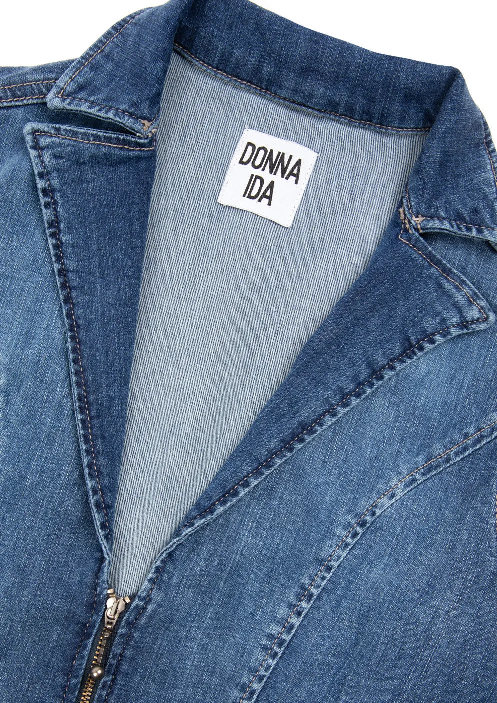 Cassandra The Flared Jumpsuit | Fawcett Blue [Blue Denim]