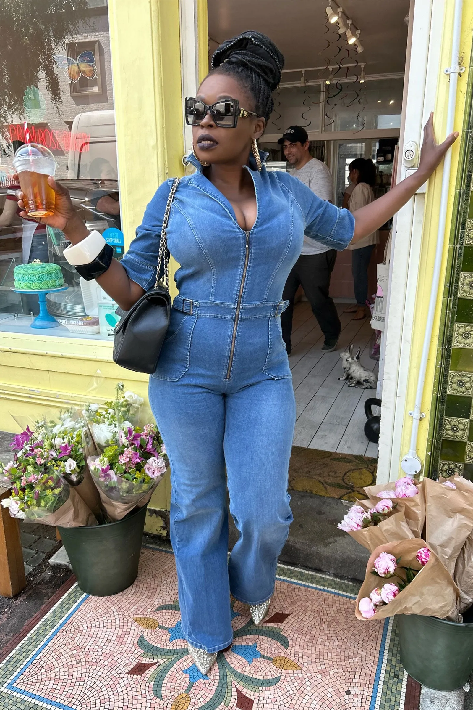 Cassandra The Flared Jumpsuit | Fawcett Blue [Blue Denim]