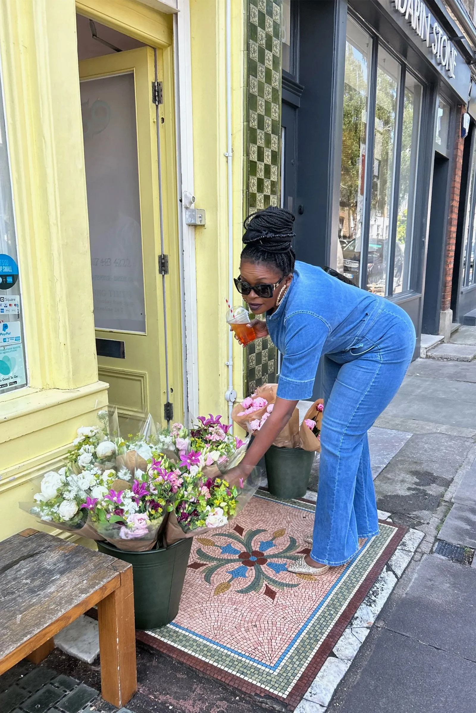 Cassandra The Flared Jumpsuit | Fawcett Blue [Blue Denim]