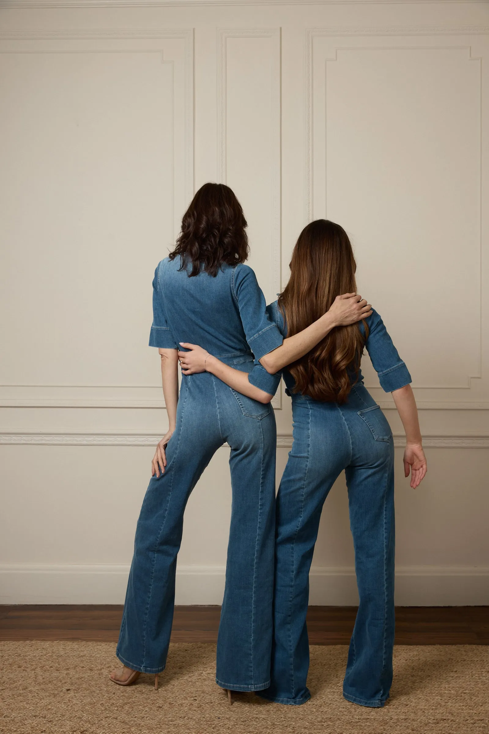 Cassandra The Flared Jumpsuit | Fawcett Blue [Blue Denim]