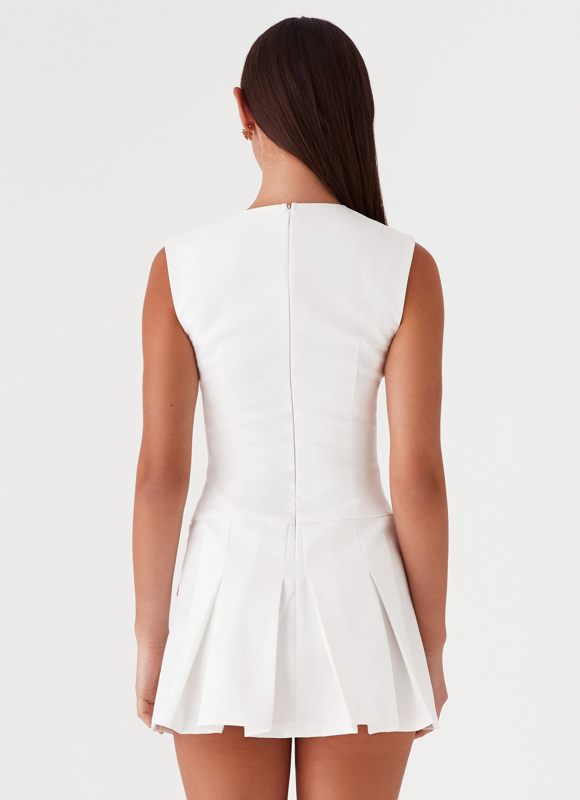 Spring Ready Trend Movement Cassia Mini Dress - White