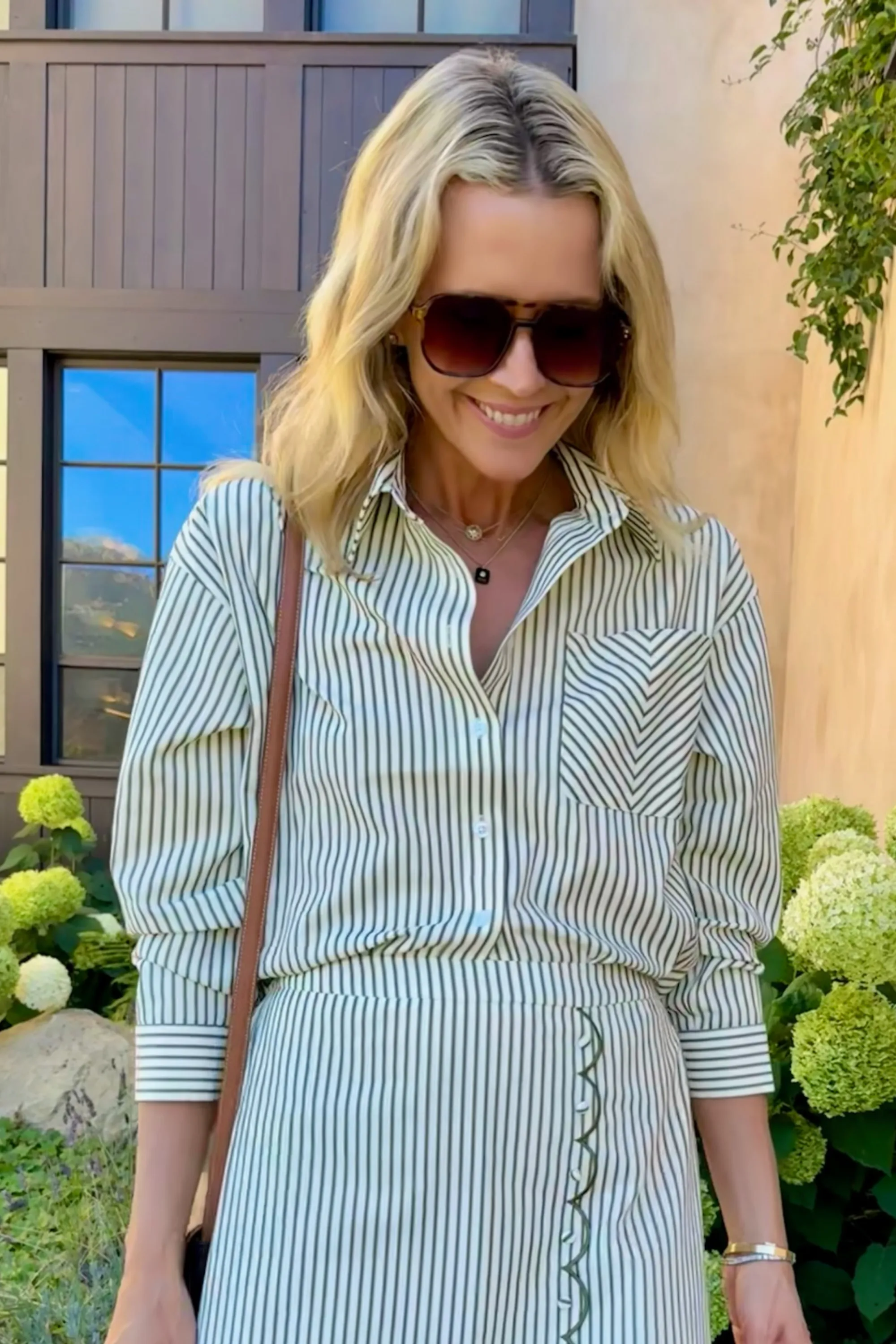 MASONS DAUGHTER | the Matthew Shirt, Olive & Ivory Striped Low Bulk Design