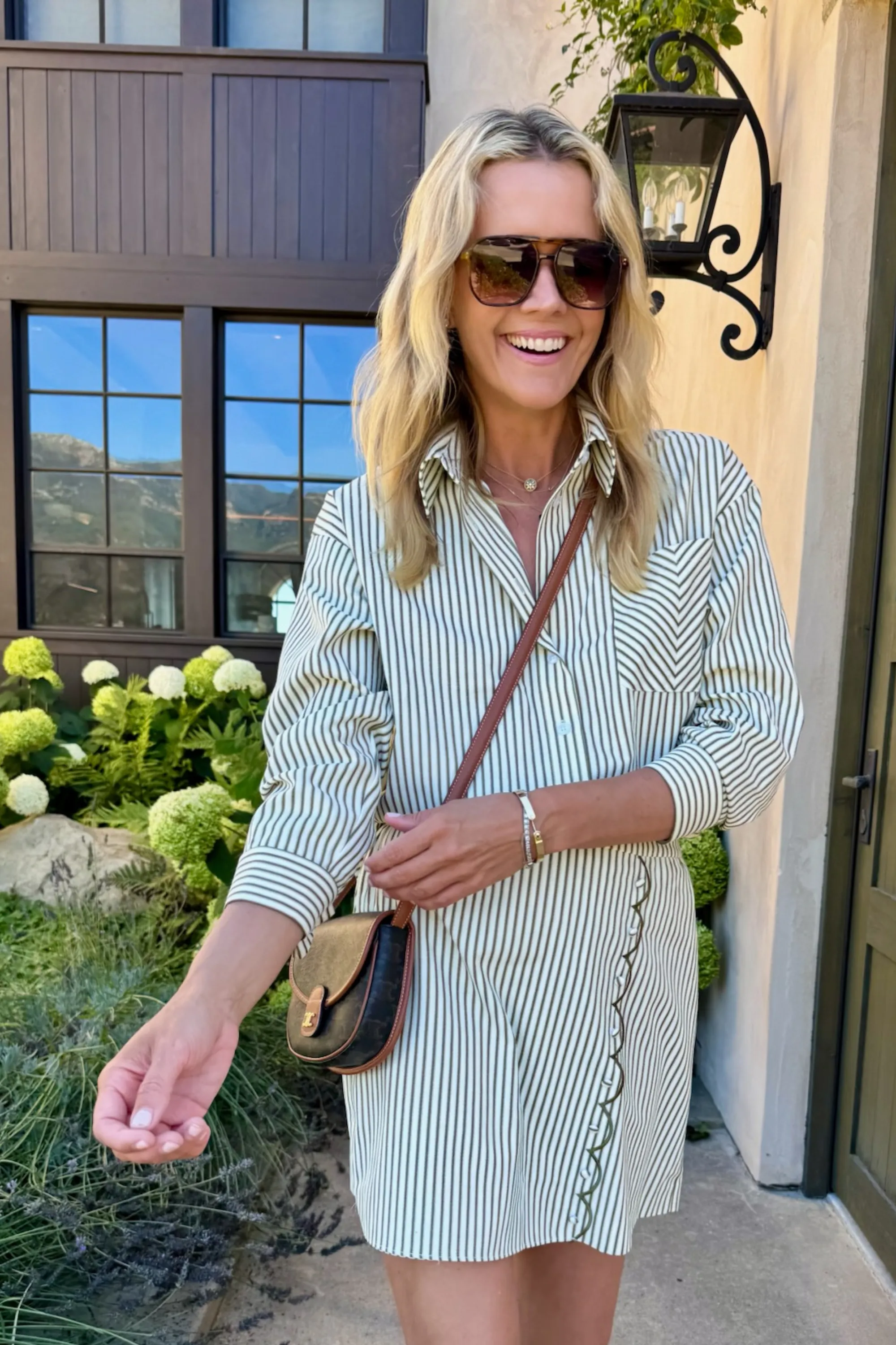 Light Shape MASONS DAUGHTER | the Matthew Shirt, Olive & Ivory Striped