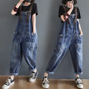 Casual Crotch Thick Harem Women's Overall