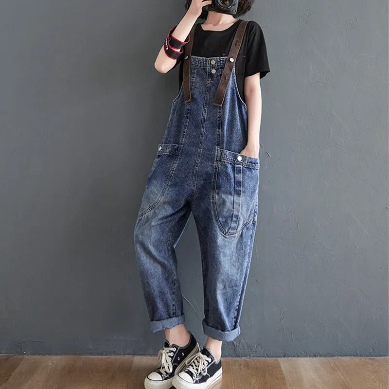 Casual Crotch Thick Harem Women's Overall