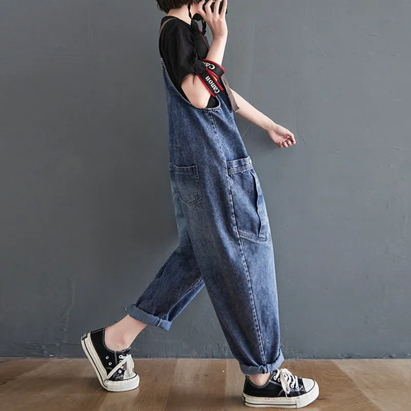 Casual Crotch Thick Harem Women's Overall