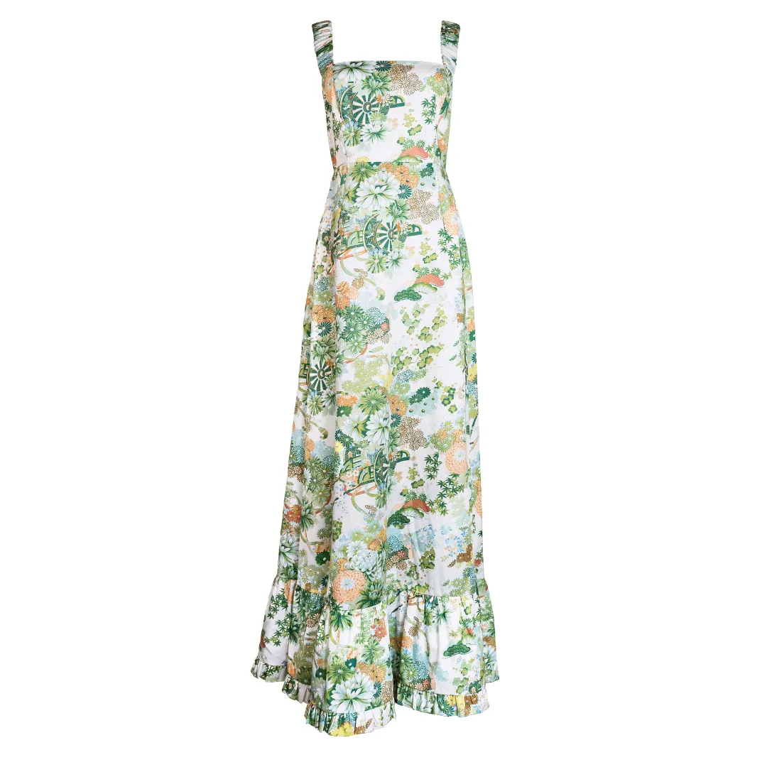 MASON'S DAUGHTER | Maxi Dress, Spring Chinoiserie Layer Friendly
