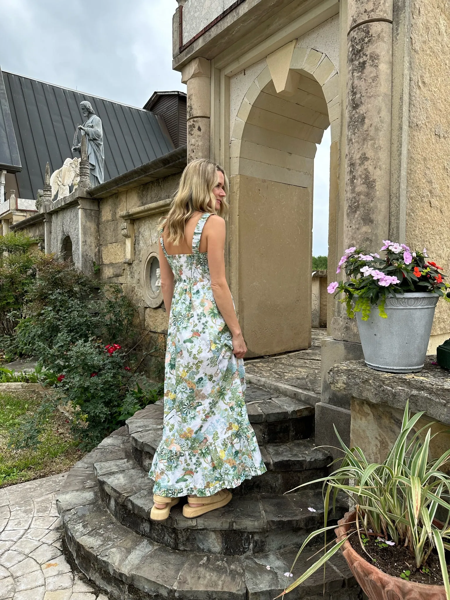 MASON'S DAUGHTER | Maxi Dress, Spring Chinoiserie Perfect Layer