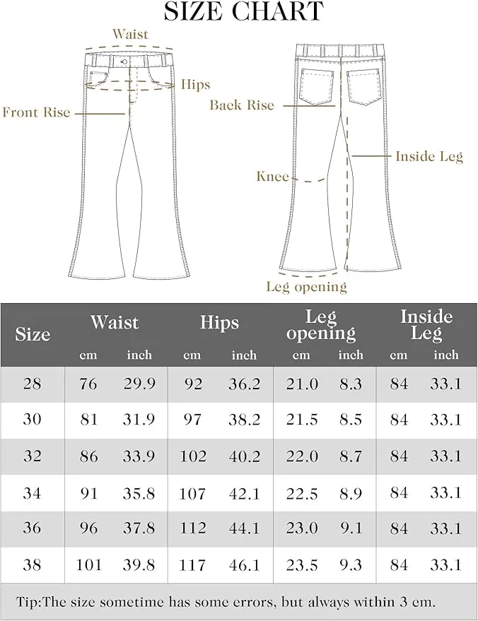 Casual Stacked Jeans with Fringe Detailing-Mexico Local Delivery