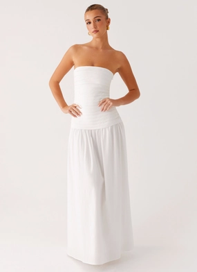Tyrah Maxi Dress - White Breathable Wearable