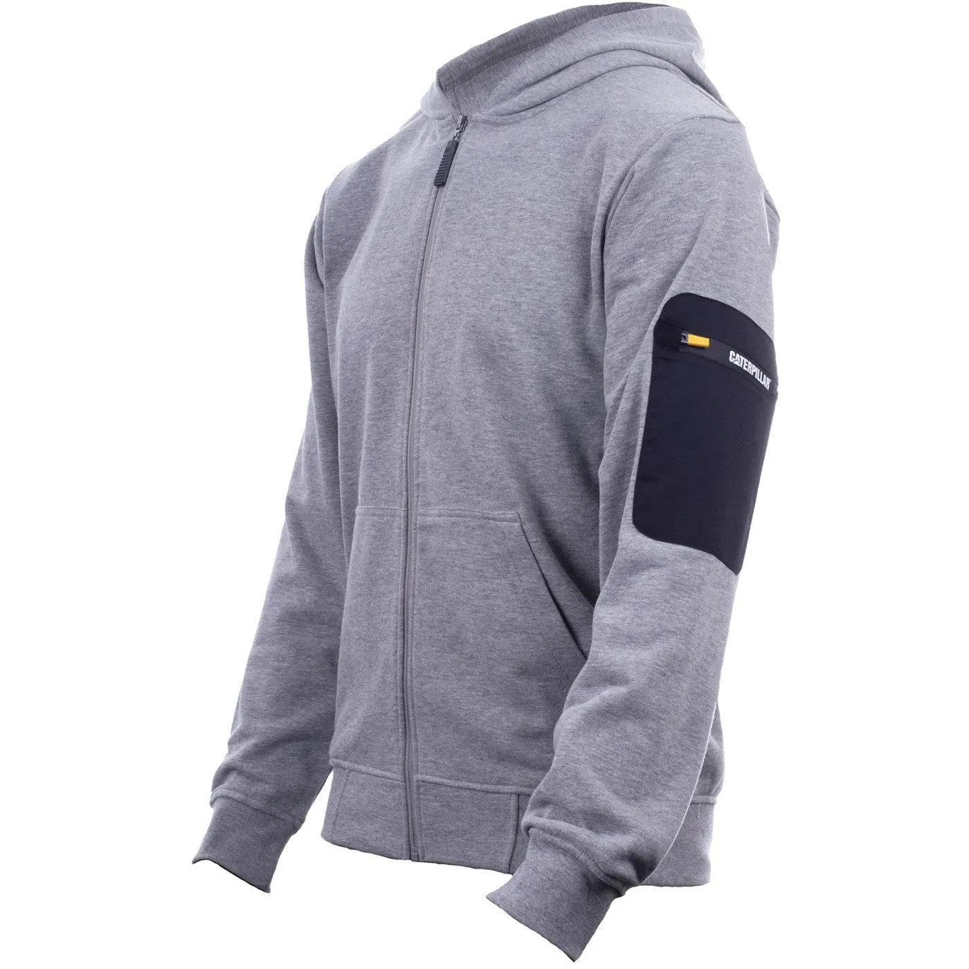Caterpillar Loopback Full Zip Hoodie  Grey