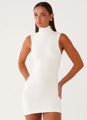 Cece Mini Dress - Ivory Mid Fit