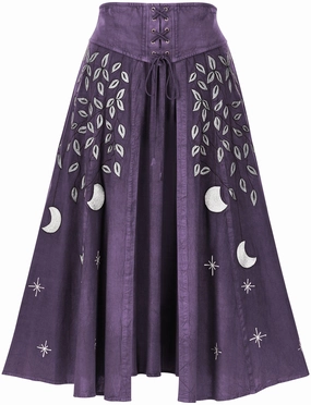 Fade Resistant Dye Comfortable Design Celestia Maxi Overskirt Limited Edition Midnight Lavender