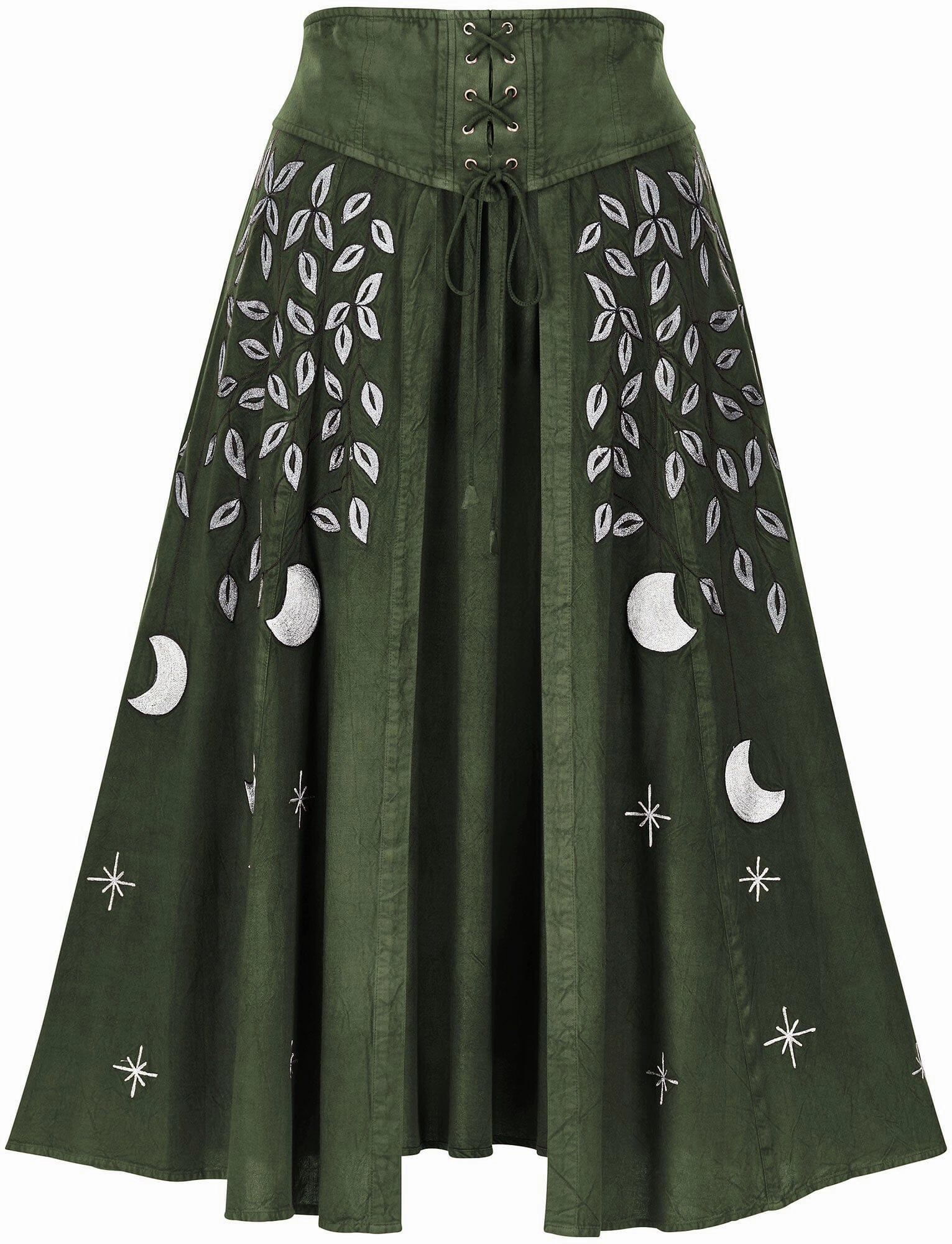 Celestia Maxi Overskirt Limited Edition Moss Green Casual Design