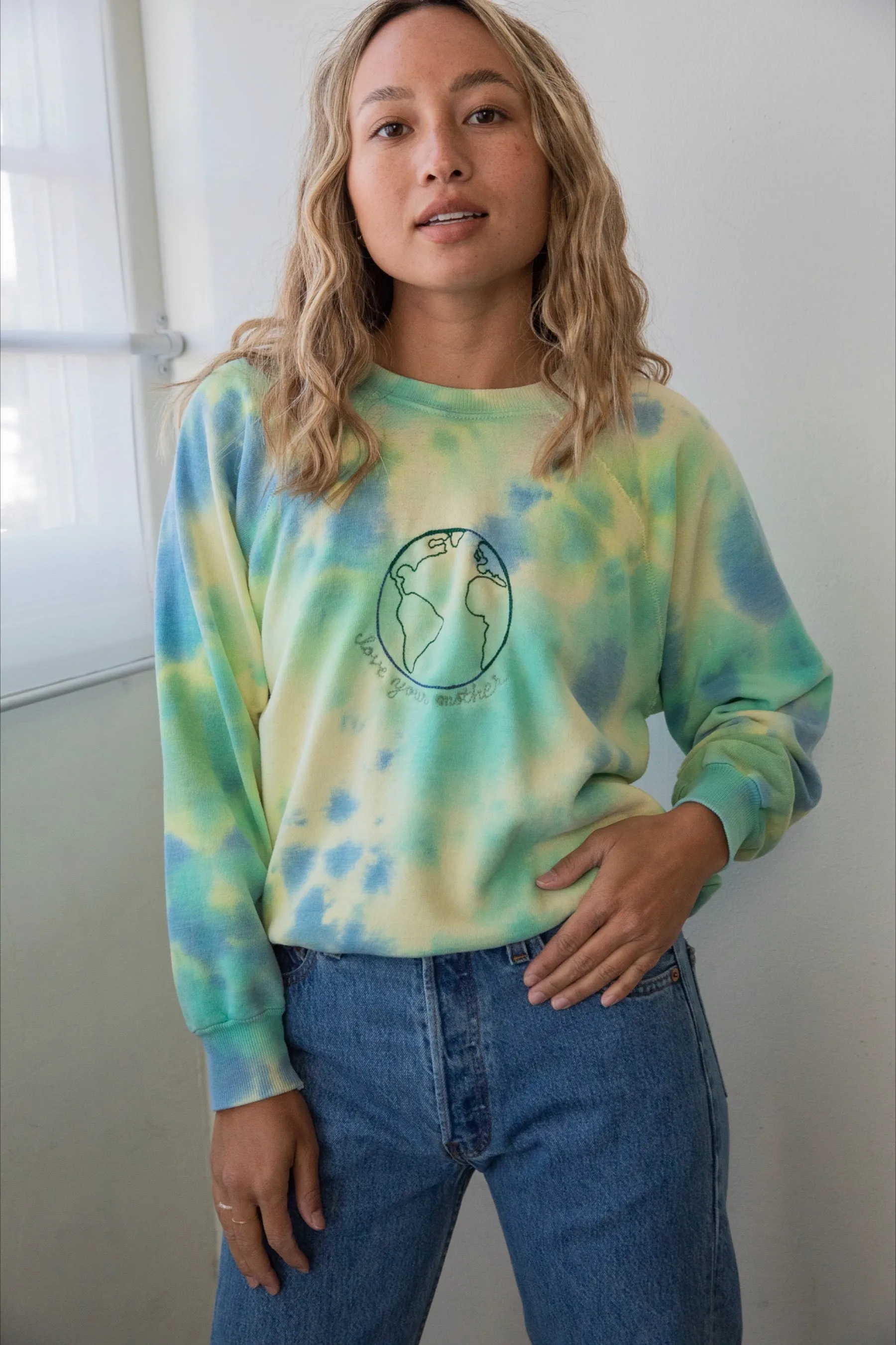 Ceremony Chainstitch X Prism Tie Dye Love Your Mother Sweatshirt