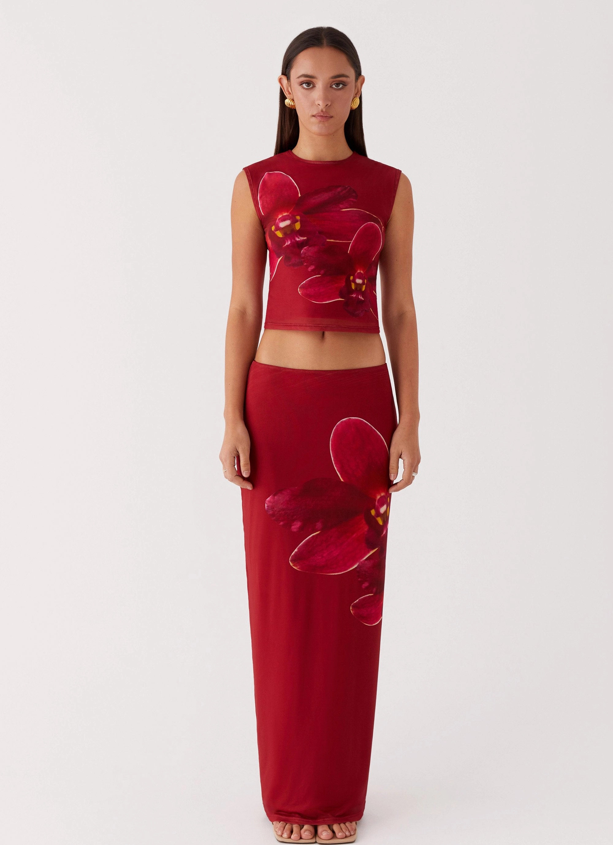 Waiting For Dawn Mesh Maxi Skirt - Rosa Modern Luxe Mood Outfit
