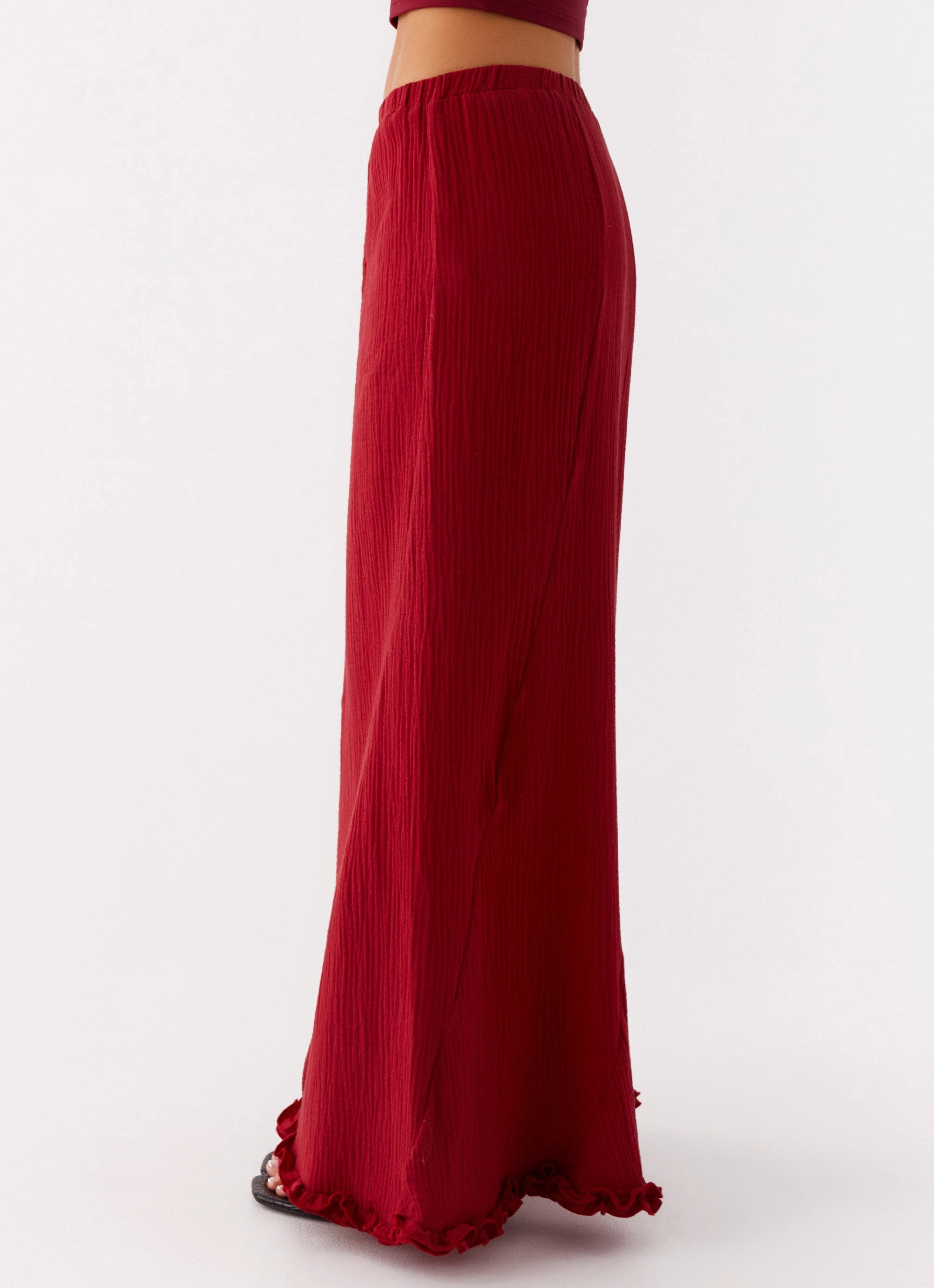 Urban Pulse Chamberlain Maxi Skirt - Rhubarb