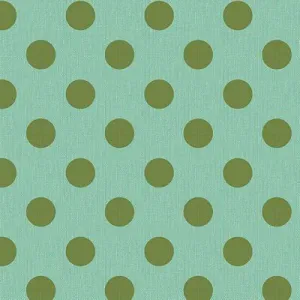 Chambray Dots Teal Green