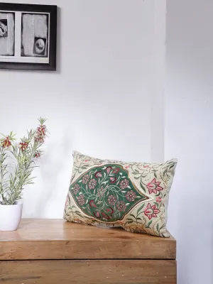 Chambray Sequin Work Cushion Cover 30x50cm