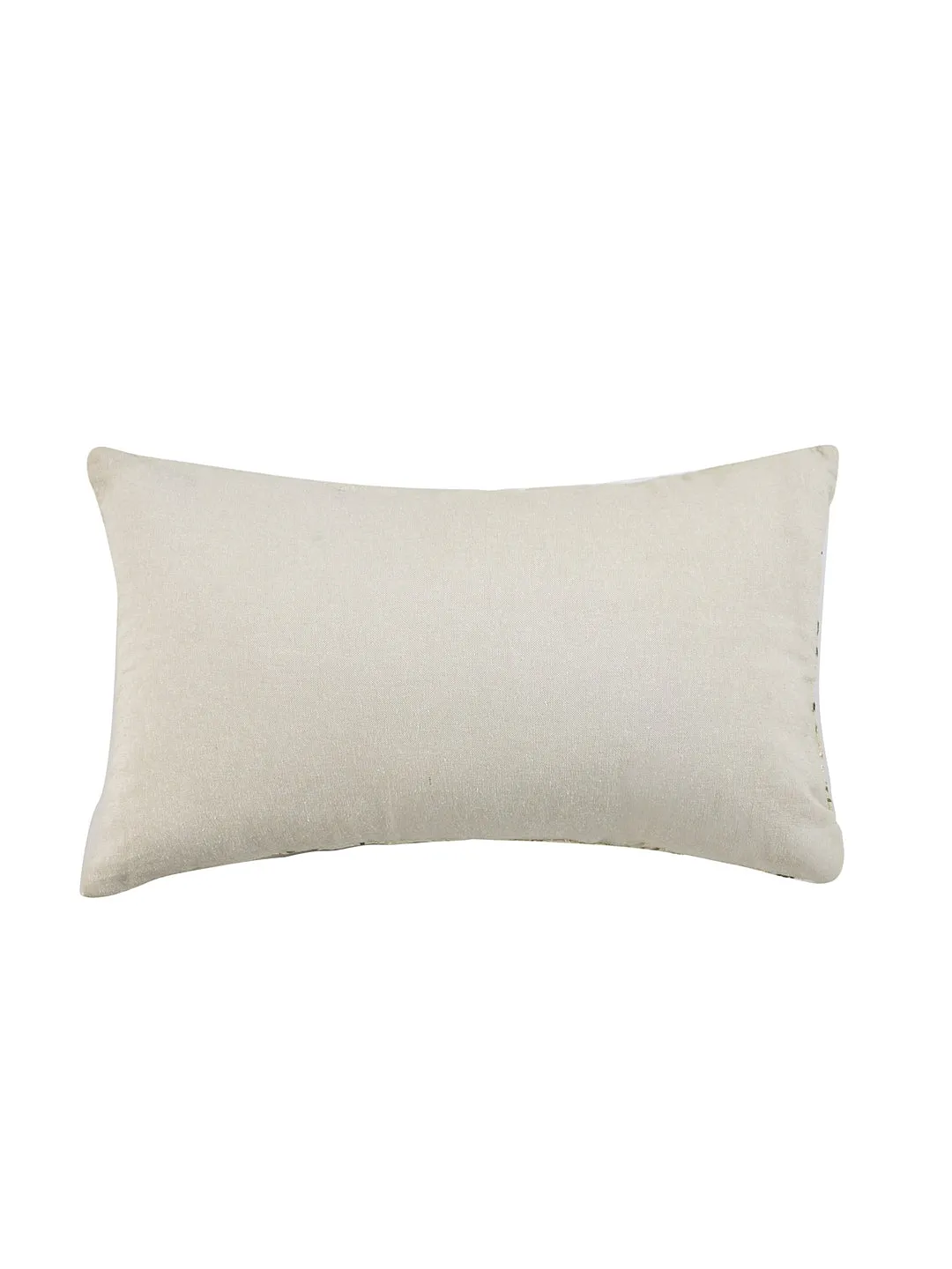 Chambray Sequin Work Cushion Cover 30x50cm