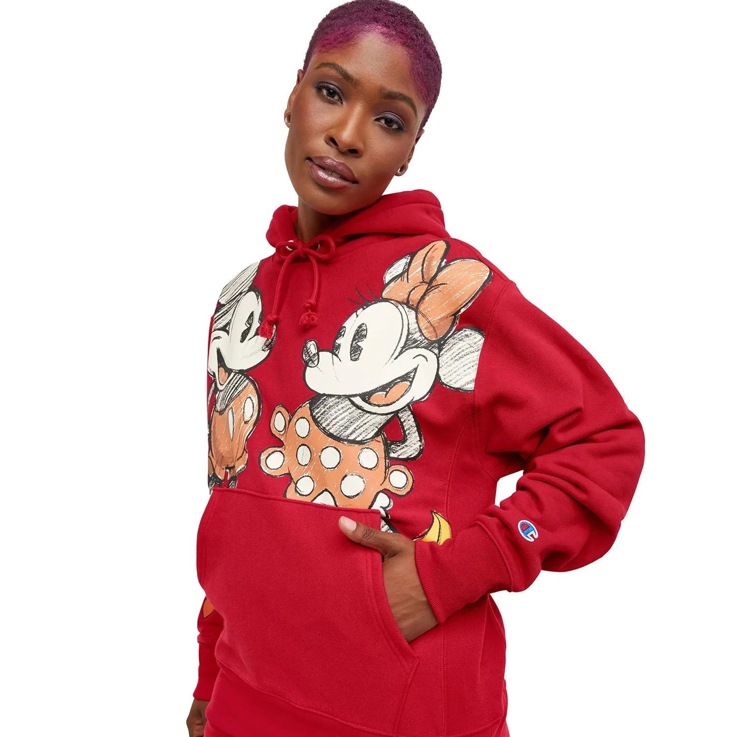 Champion Disney Mickey & Friends Reverse Weave Women's Hoodie Scarlet