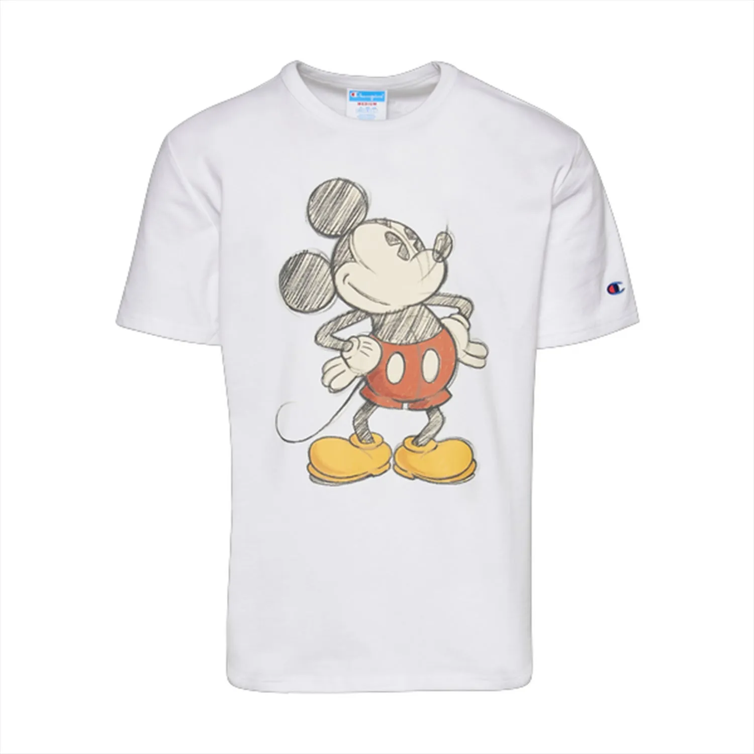 Champion Disney's Mickey & Friends Heritage, Posing Mickey Men's Tee White