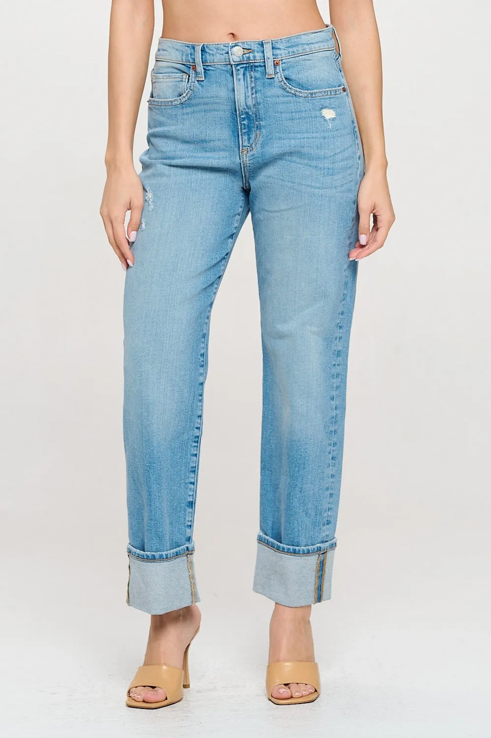 Chaney Cuffed Jeans -FINAL SALE Ultra Stretch