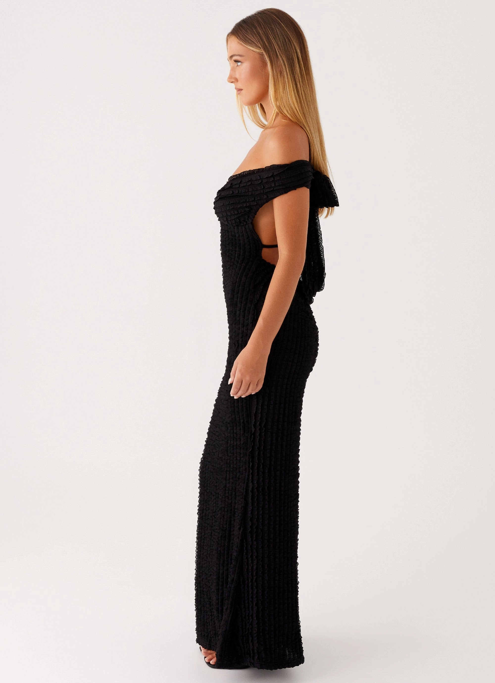 Chantelle Maxi Dress - Black Free Step
