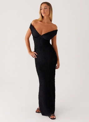 Chantelle Maxi Dress - Black All Season Style Vibrant Light