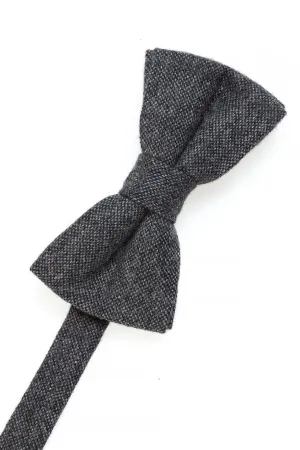 Charcoal Tweed Bow Tie