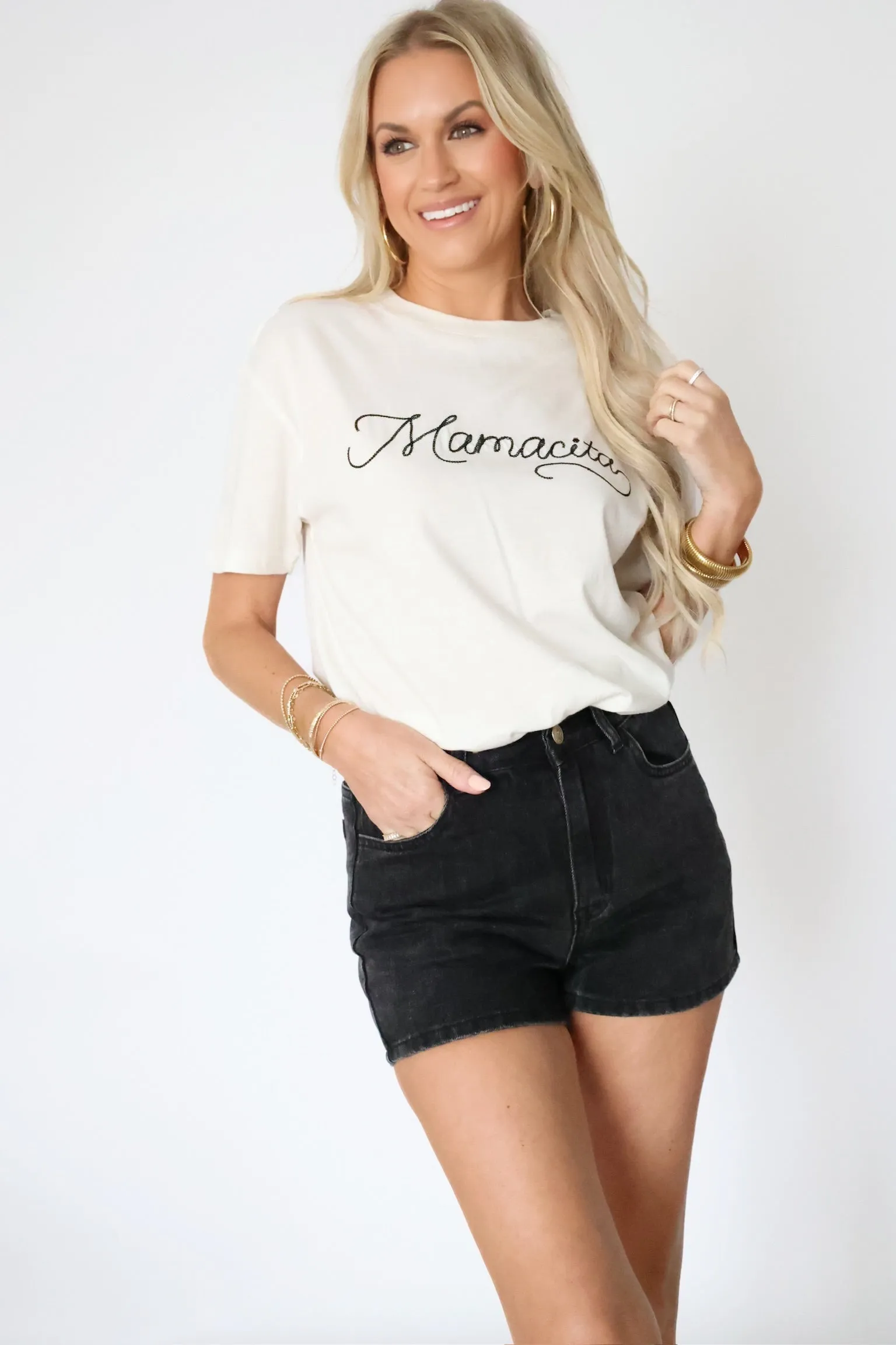 Charli Denim Shorts Sustainable Fabric