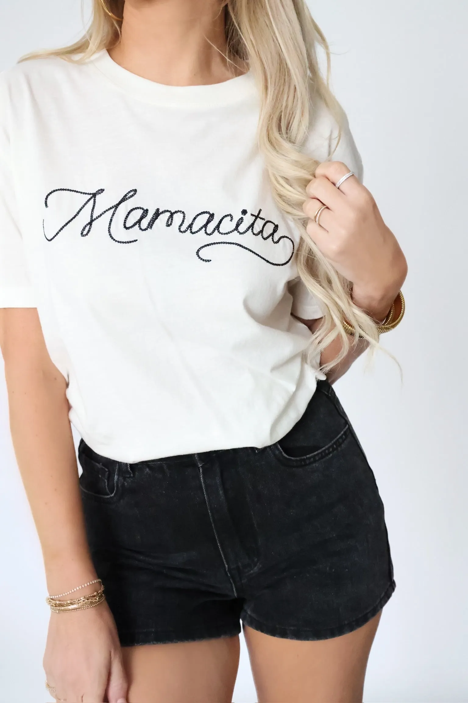 Charli Denim Shorts tailored look