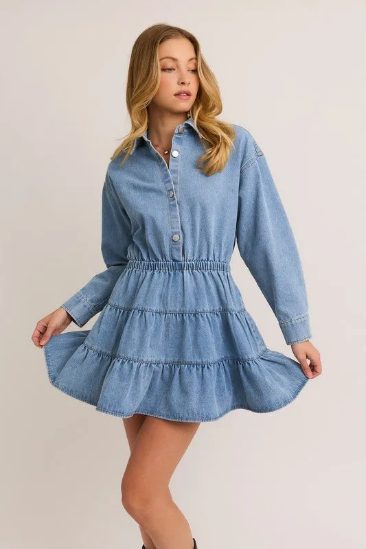 Charlie Denim Dress Bold Touches