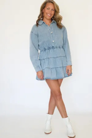 Charlie Denim Dress Soft Cut Simple Profile