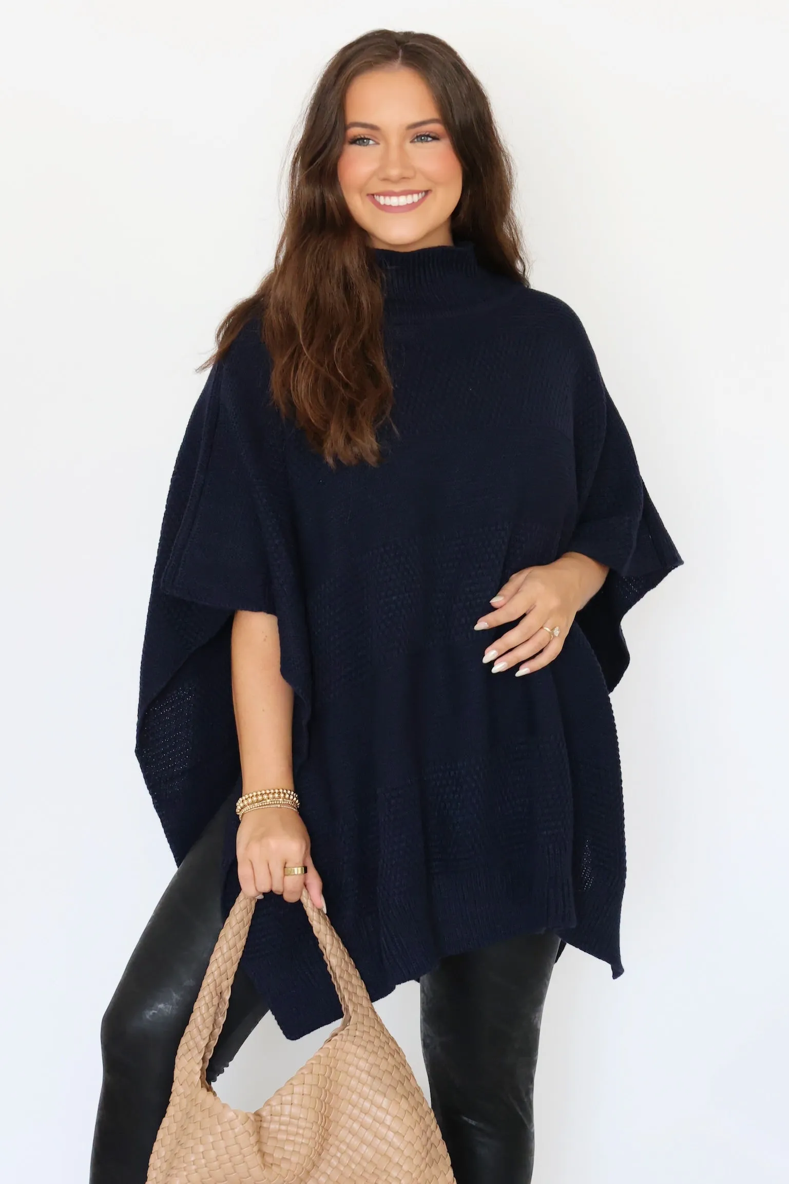 Temperature Regulating Fibers Charlotte Poncho (FINAL SALE)
