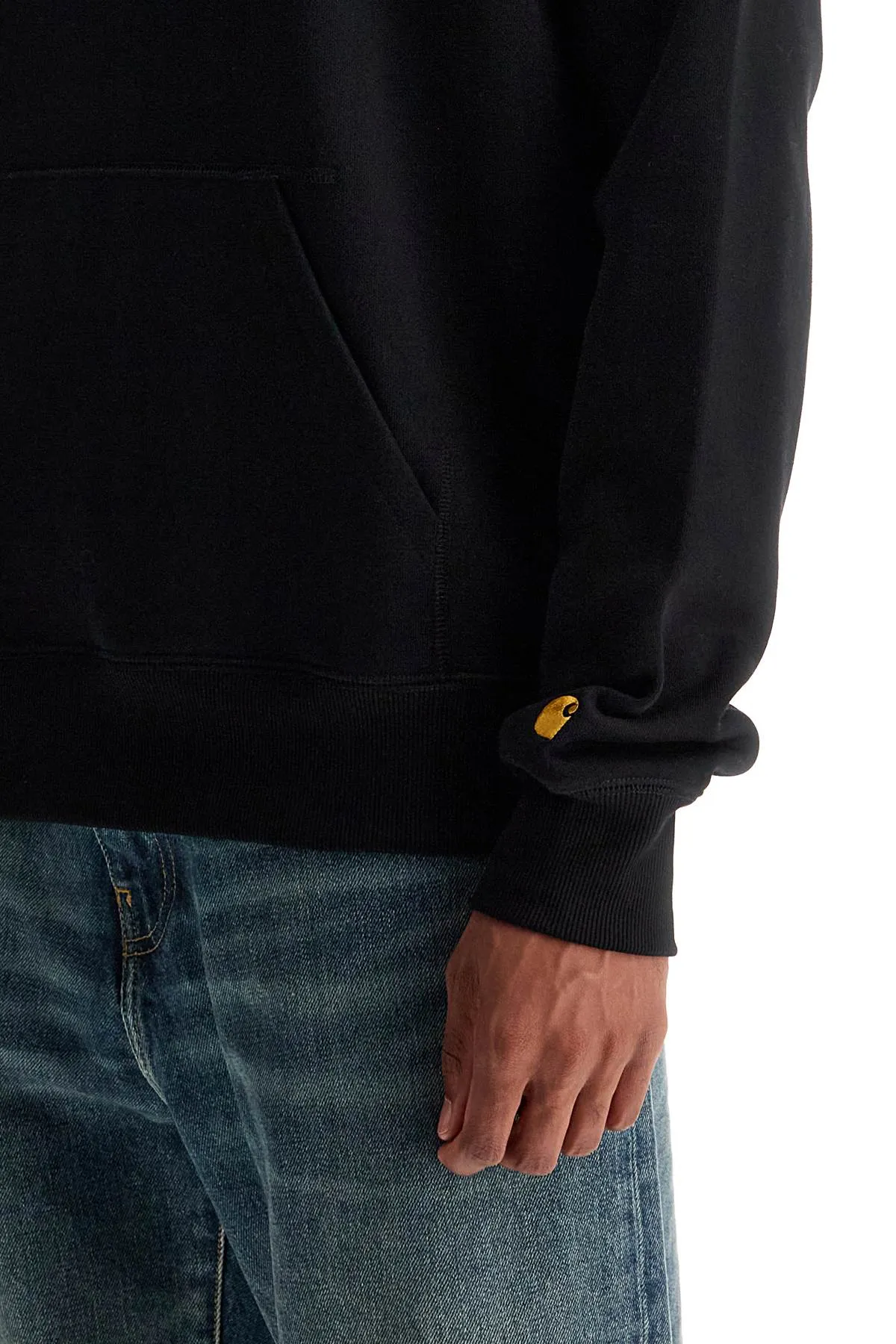 chase raglan hoodie I033661 BLACK / GOLD