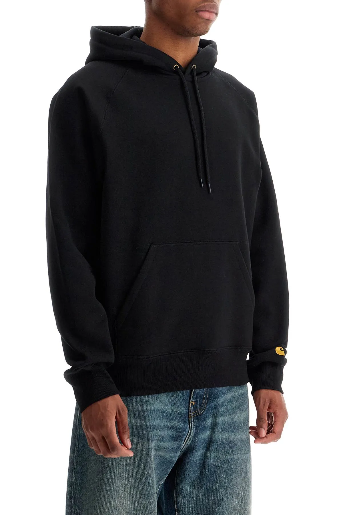 chase raglan hoodie I033661 BLACK / GOLD