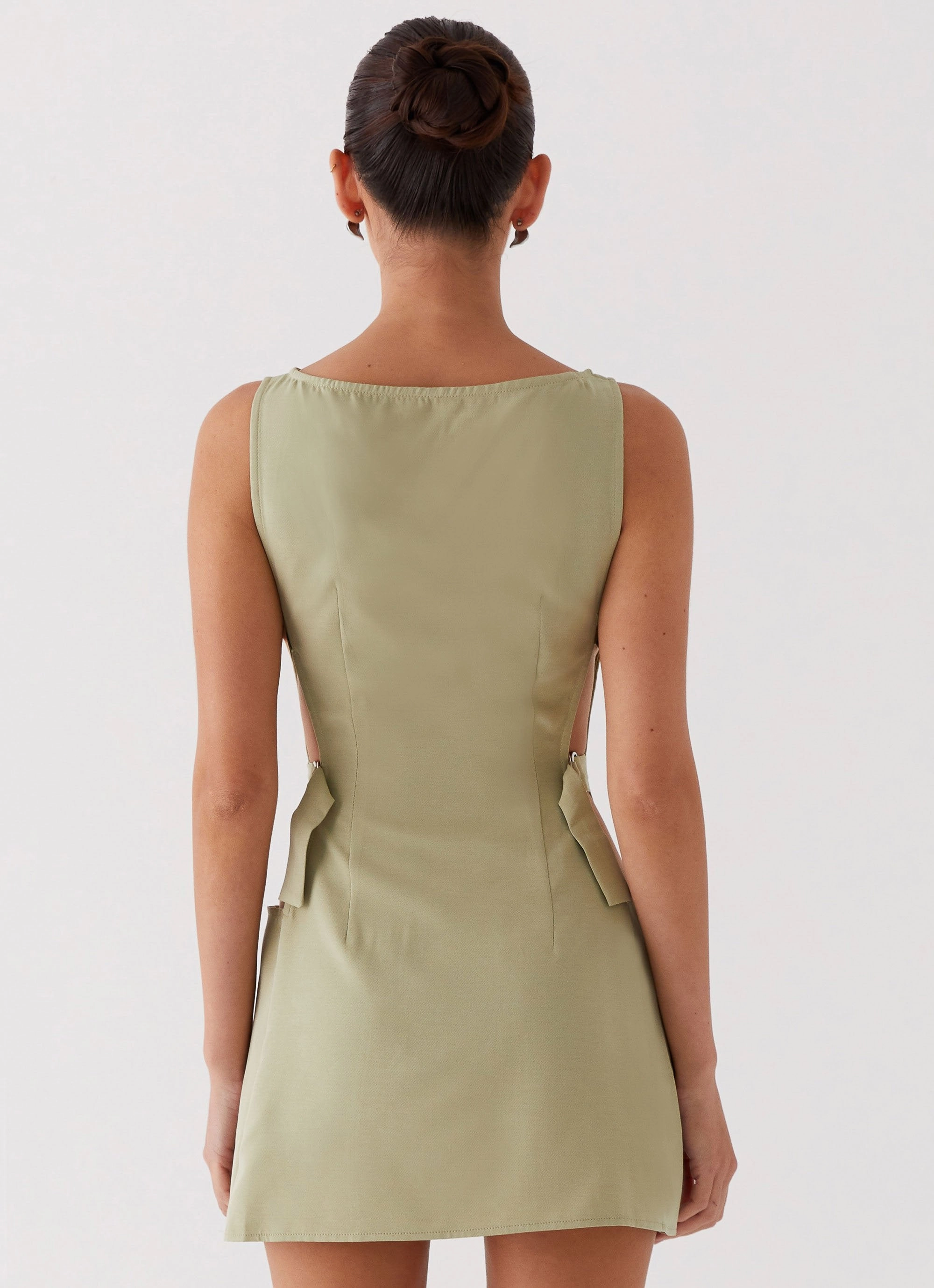Cherish You Buckle Mini Dress - Olive Perfect For Any Occasion