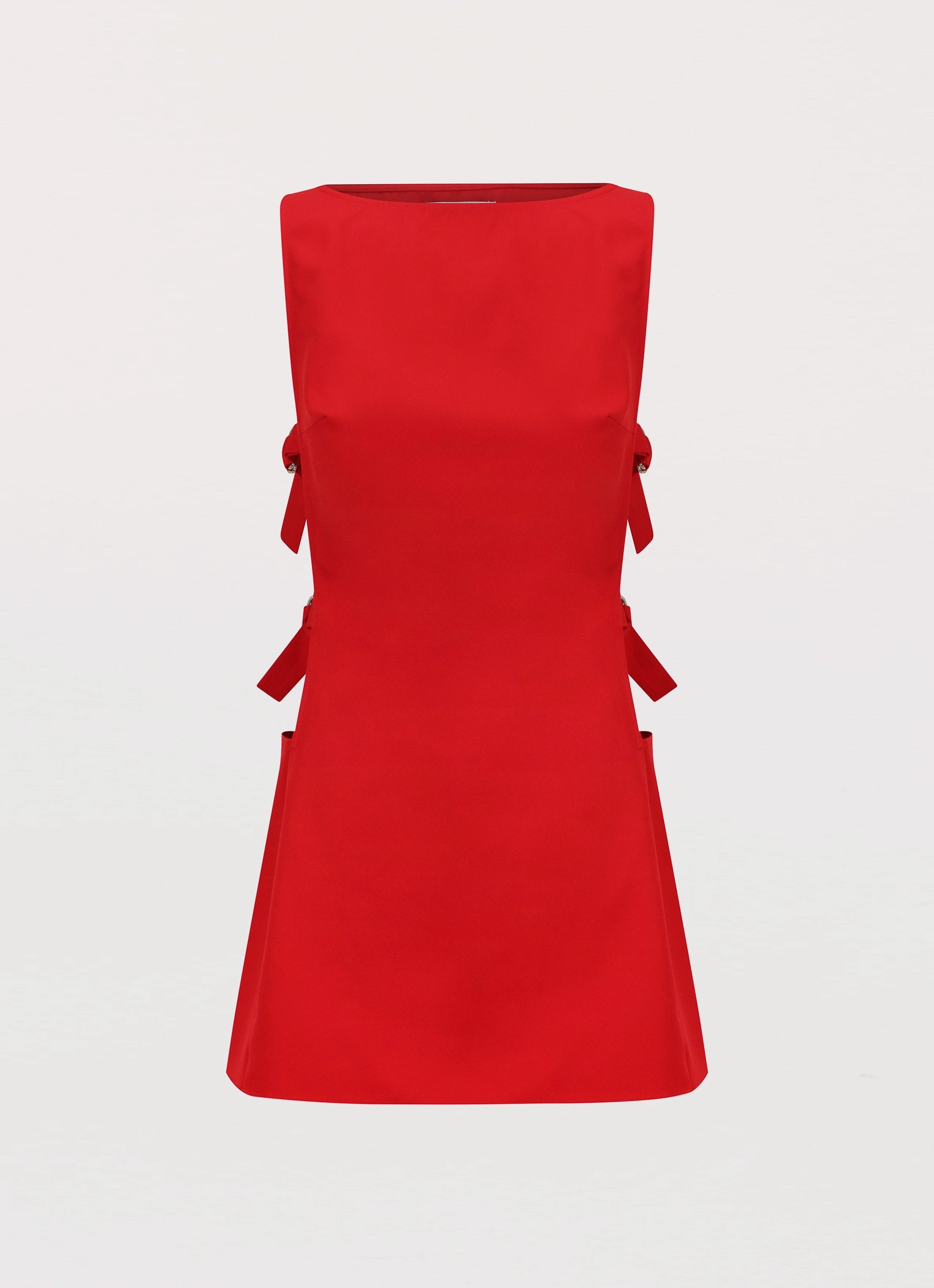Cherish You Buckle Mini Dress - Red Indoor Event