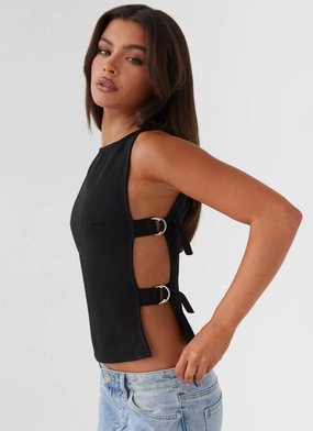WindproofBarrierTechnology Cherish You Buckle Top - Shadow