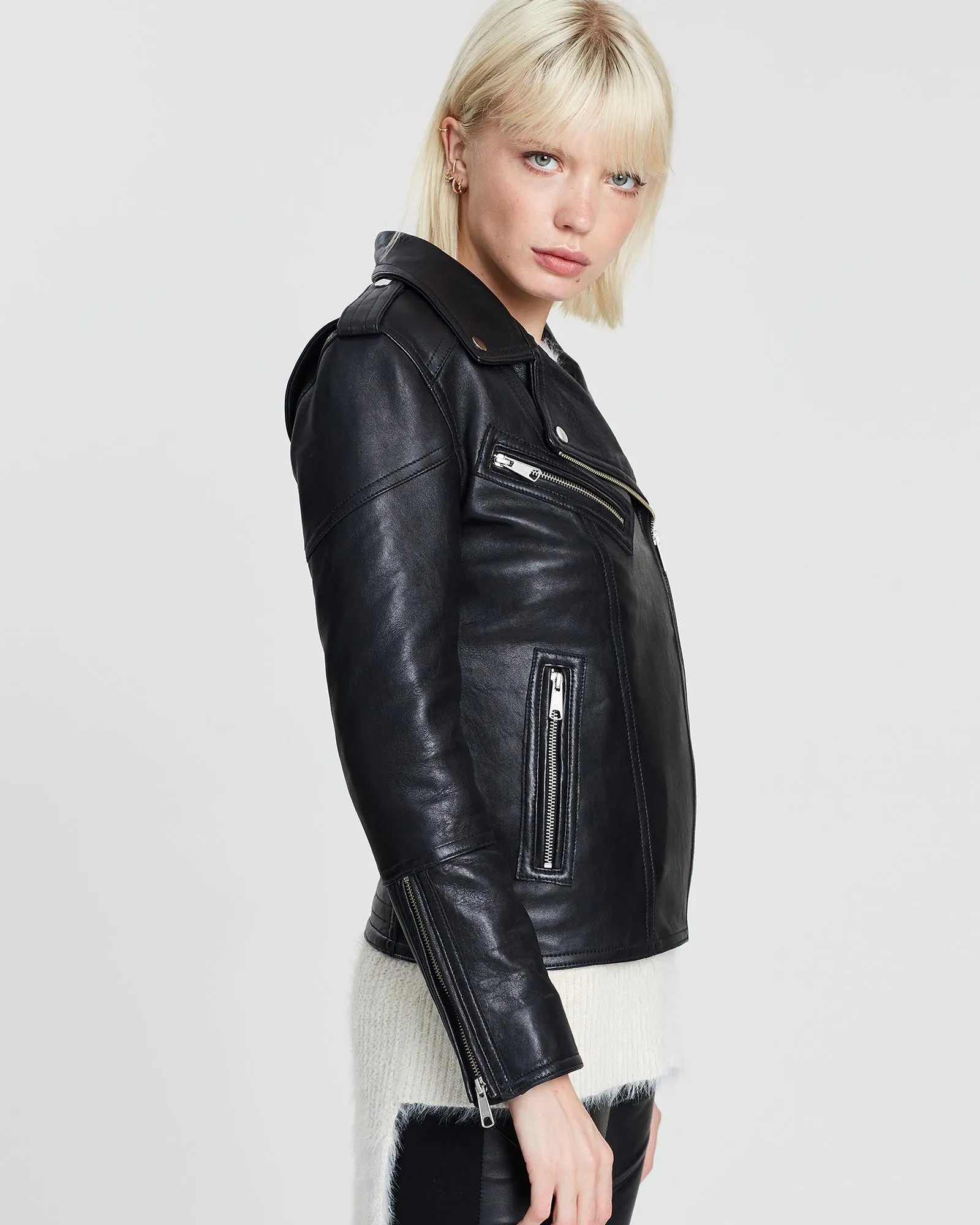 Chevron Jacket  - Jet Black