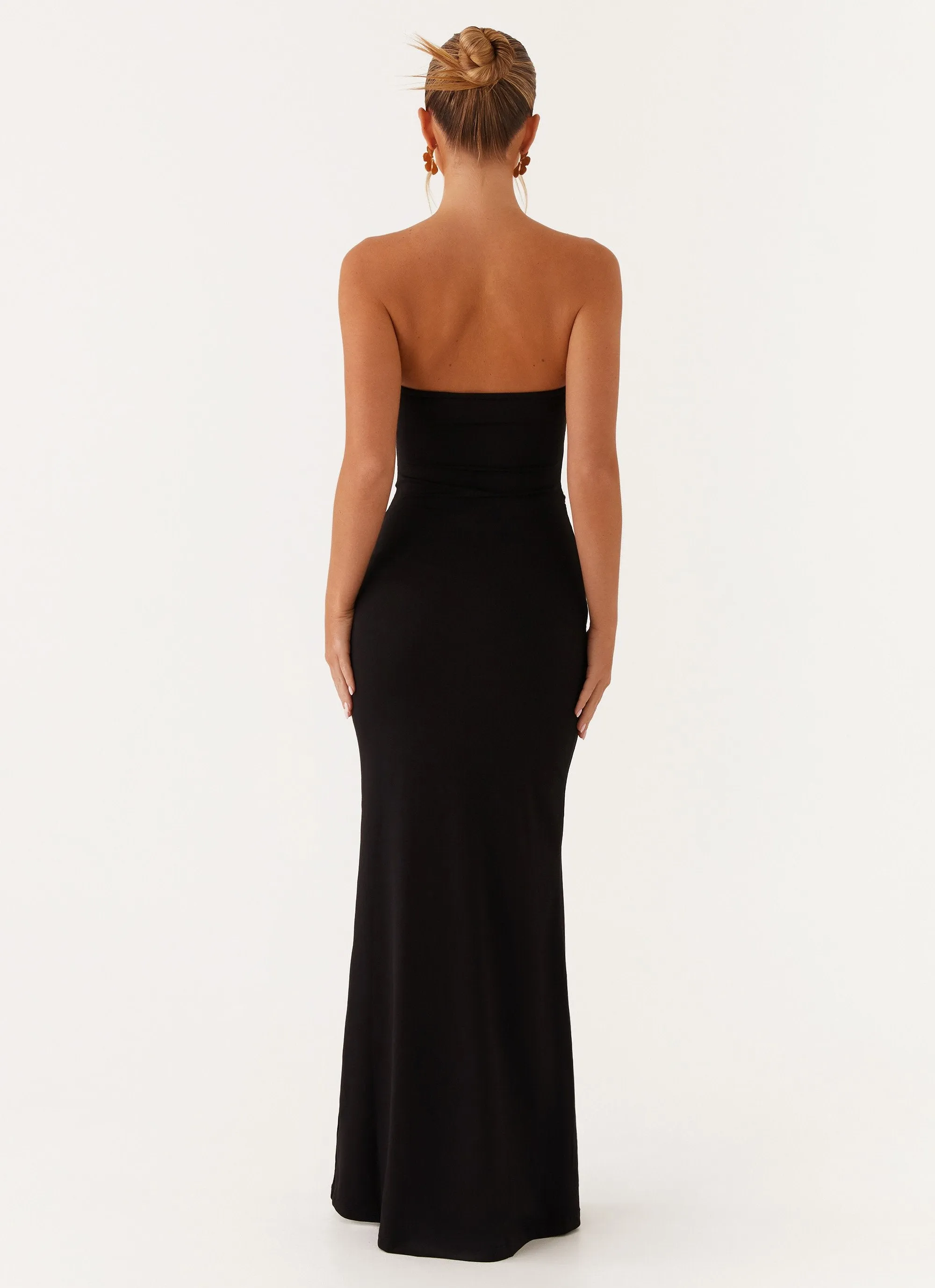 Save Me Maxi Dress - Black Calm Fit Fashionable Touch