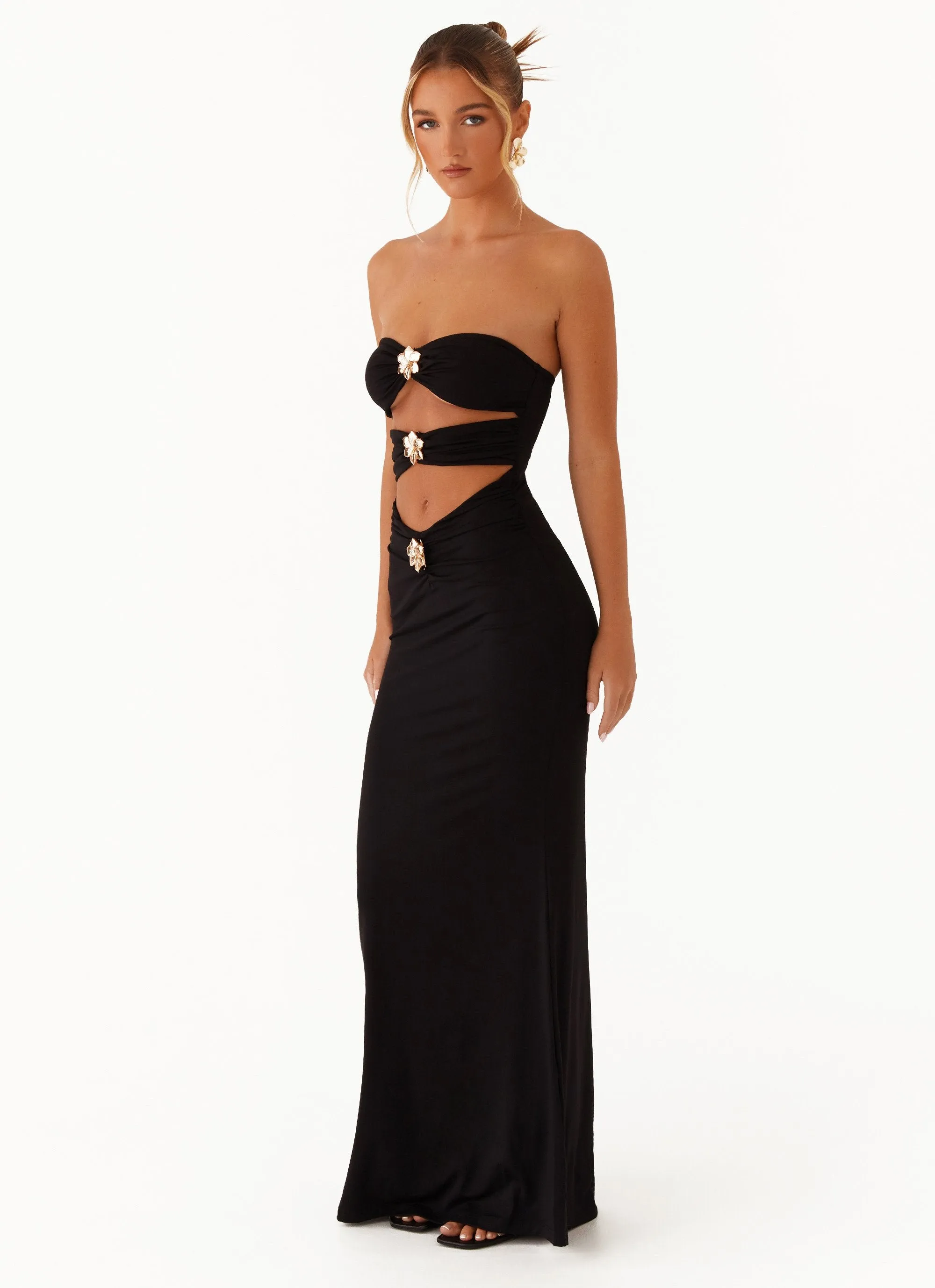 Save Me Maxi Dress - Black Vibe Style Magic Day